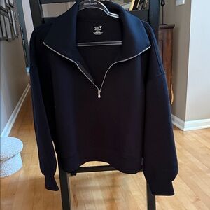 Old Navy Black Zip-Up Sweatshirt